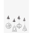 BROSTE COPENHAGEN Fili Ornaments - SILVER - One Size