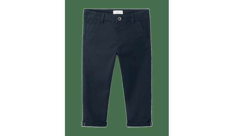 MANGO Cotton Chinos - NAVY - 104