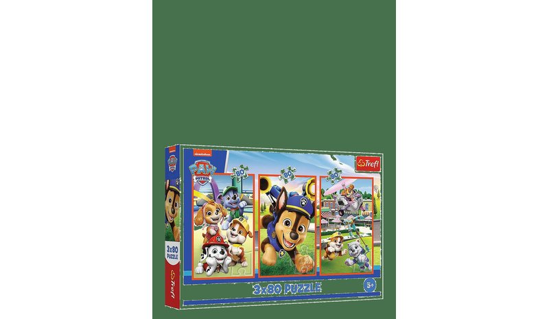 TREFL Pappussel Trefl 3X80 Bitar Paw Patrol - MULTI - One Size – kuva 1/2