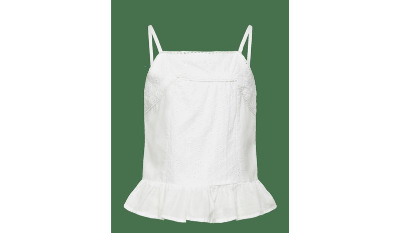 NAME IT Nkfhermala Strap Top - BRIGHT WHITE - 122-128 – kuva 1/2