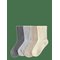 LINDEX Sock 4P Rib Solid - DUSTY BEIGE - 16/18 – kuva 1