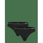 ICANIWILL Everyday Seamless Thong 2-Pack - BLACK - S