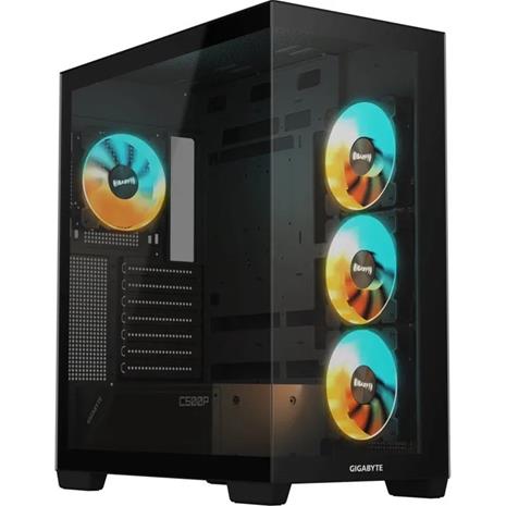 Gigabyte C500 Panoramic Stealth Mid-Tower ATX Case RGB Black