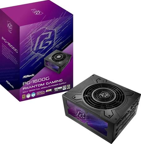 ASRock Phantom Gaming 1600W -virtalähde, 80 Plus Gold
