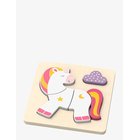 MAGNI TOYS Unicorn Puzzle In 100 % Fsc Wood - MULTI COLOURED - One Size""