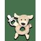 GEGGAMOJA Ring Rattle - BEIGE DODDI - One Size – kuva 1