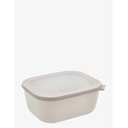MEPAL Rectangular Bowl W.lid Cirqula - NORDIC WHITE - 3000 ml