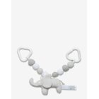 RÄTT START Elephant, Pram Toy, Grey - GREY - One Size