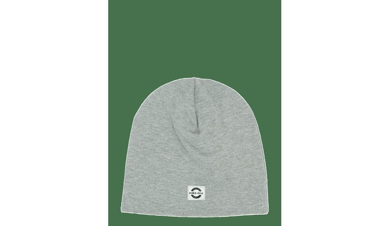 MIKK-LINE Cotton Hat - Solid - LIGHT GREY MELANGE - 110/116 – kuva 1/2