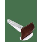 PARKER Parker Leather Safety Razor Cover - SADDLE BROWN - One Size