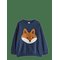 LINDEX Sweatshirt With Brushed Inside - DARK BLUE - 110 – kuva 1