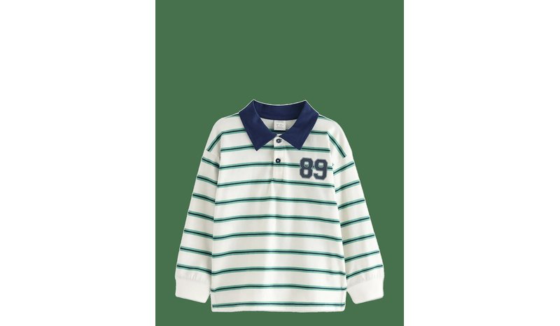 LINDEX Rugby Shirt - WHITE - 134 – kuva 1/2