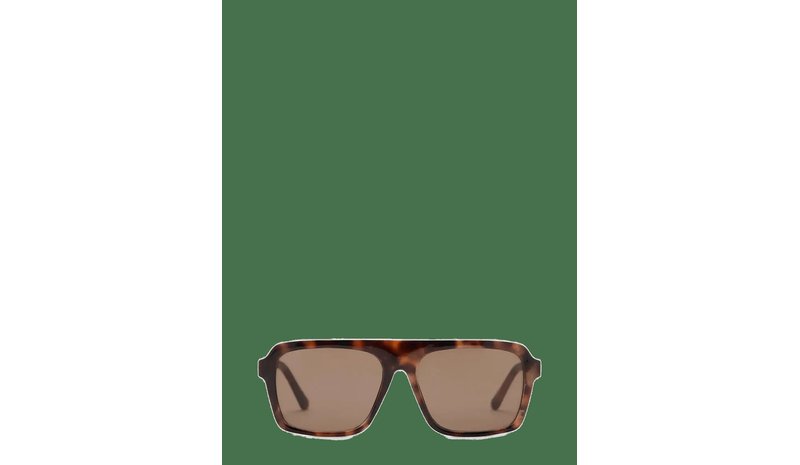 MANGO Aviator Sunglasses With Plastic Frame - DARK BROWN - One Size – kuva 1/2