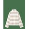 MANGO Oversized Striped Polo Sweatshirt - LT PASTEL BROWN - 152 – kuva 1