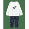 MANGO Space Printed Long Pyjamas - NAVY - 86 – kuva 1