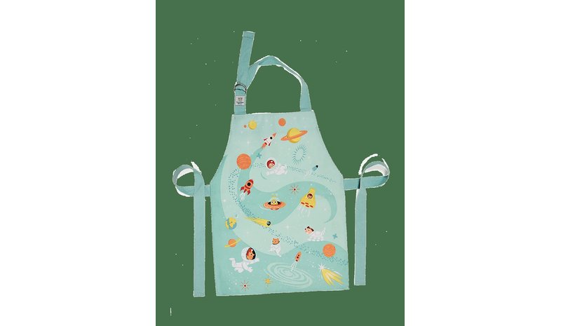 THREADBEAR Apron - Outer Space - GREEN - One Size – kuva 1/2