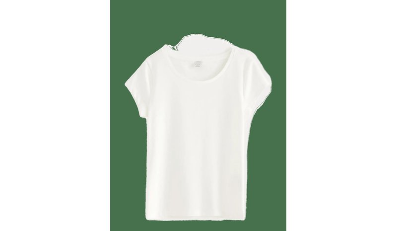 LINDEX Top With Cap Sleeves - OFF WHITE - 146/152 – kuva 1/2