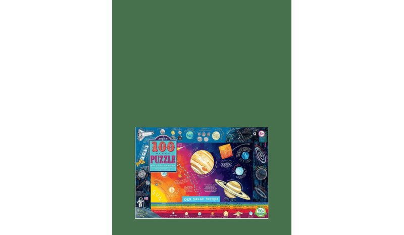 EEBOO Solar System 100 Pc Puzzle - MULTI - One Size – kuva 1/2