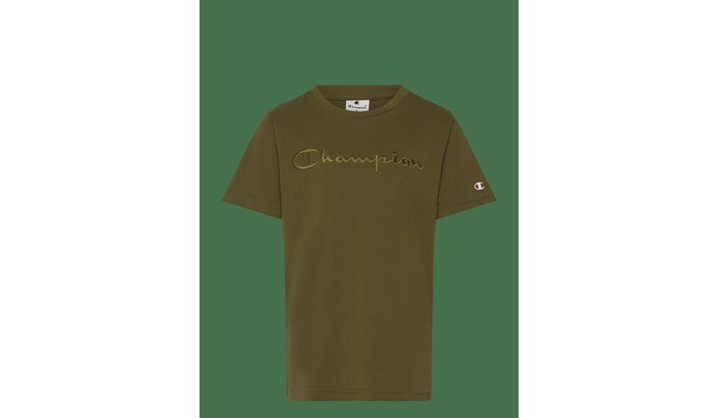 CHAMPION Ss Tee - IMMERSIVE OLIVE - 128 – kuva 1/2