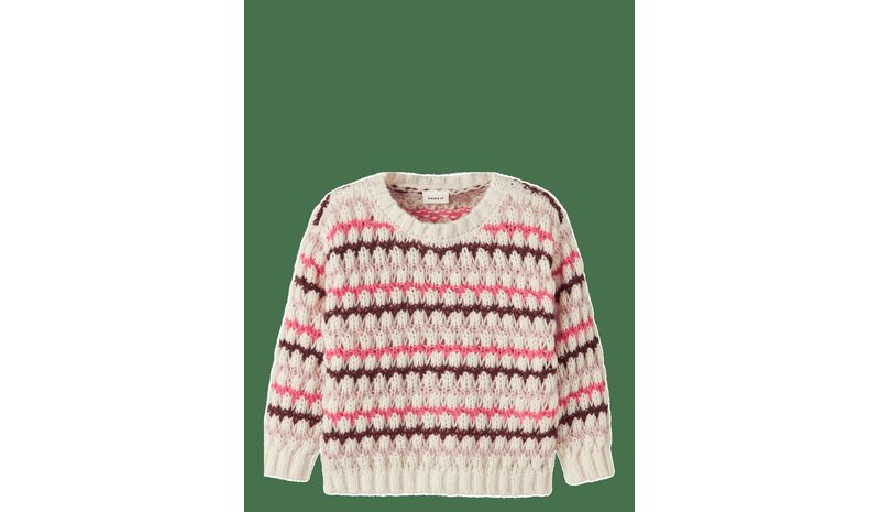 NAME IT Nmflene Ls Knit - CLOUD DANCER - 92 – kuva 1/2