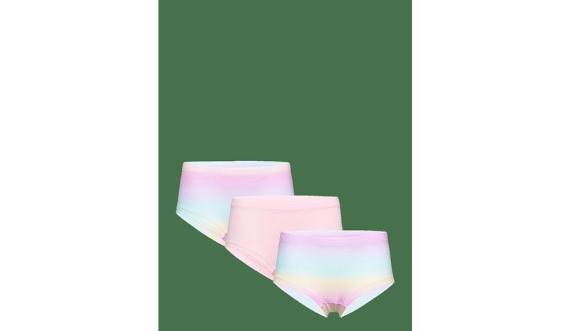 LINDEX Hipster 3 Pack Rainbow - LIGHT PINK - 122/128 – kuva 1/2