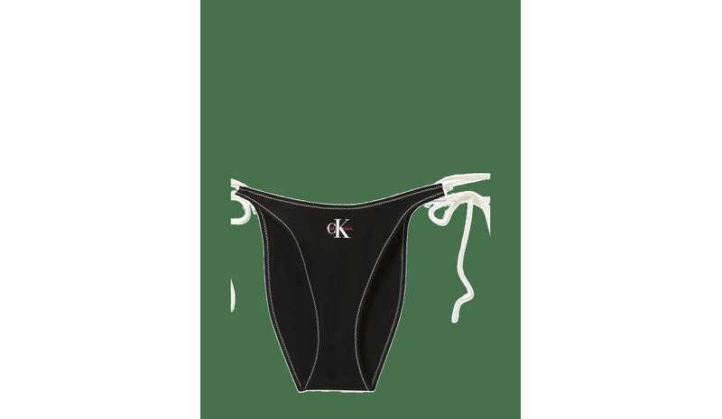 CALVIN KLEIN Side Tie Bottom - BLACK - L