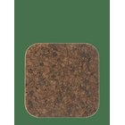LIGA Smoked Cork Square Coaster Set Of 4, 10Cm - SMOKED / BLACK - 10X10 cm