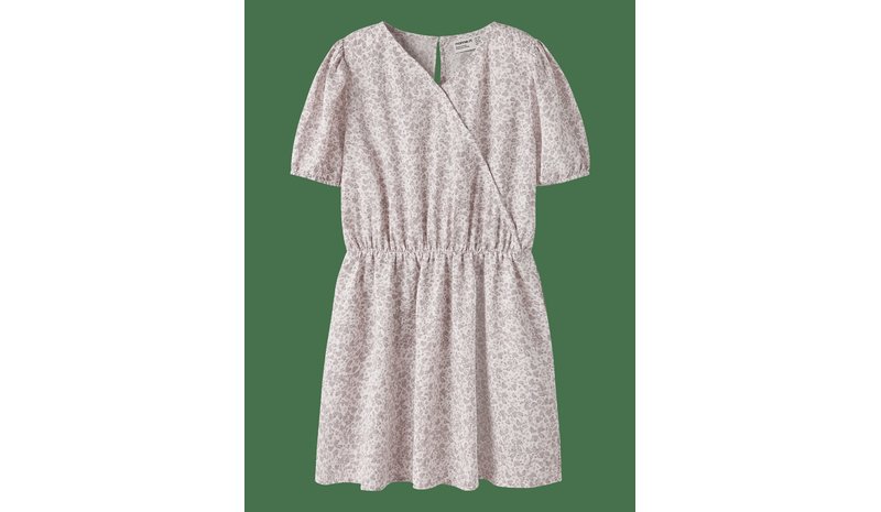 NAME IT Nkffany Ss Wrap Dress Pb - CLOUD DANCER - 146 – kuva 1/2