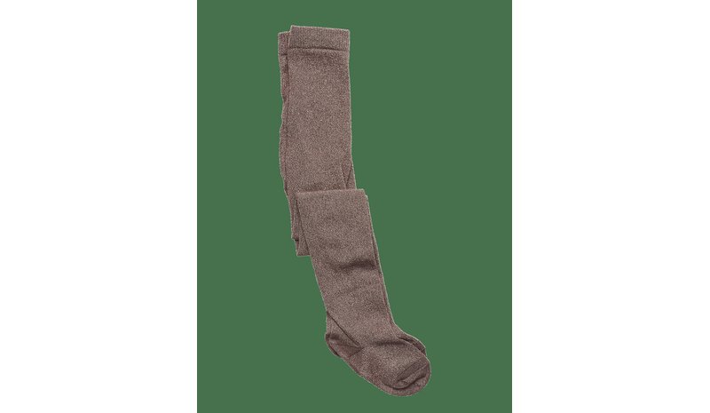 MP DENMARK Glitter Tights - BROWN SIENNA - 92 – kuva 1/2