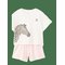 MANGO Striped Short Pyjamas - NATURAL WHITE - 140 – kuva 1