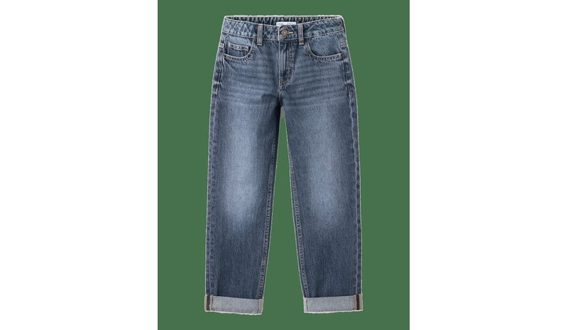 MANGO Regular Fit Jeans With Rolled-Up Hem - OPEN BLUE - 122