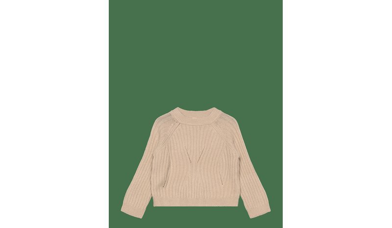 NAME IT Nmfrikine Ls Short Knit Pullover Pb - DOESKIN - 116 – kuva 1/2