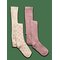 MINYMO Stockings W. Pattern (2-Pack) - LIGHT ROSE - 56\62 – kuva 1