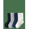 LINDEX Sock 4P Rib Solid - DARK BLUE - 13/15 – kuva 1
