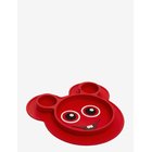 BABBLARNA Babblarna- Silicone Plate Bobbo - RED - One Size
