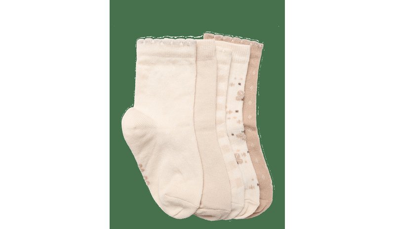 MINYMO Socks W. Pattern (5-Pack) - RUGBY TAN - 35\38 – kuva 1/2