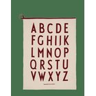 DESIGN LETTERS Premium Classic Tea Towel - NATURAL / SYRRAH BURGUNDY - 50X70 cm