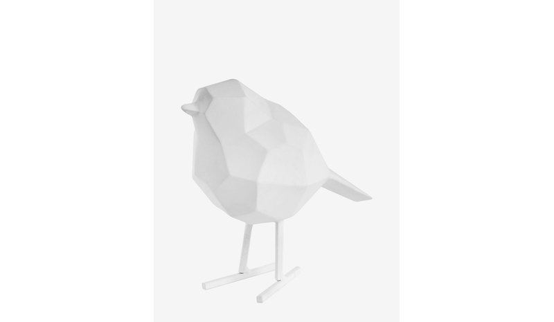 PRESENT TIME Statue Bird Small - WHITE - H:17 cm – kuva 1/2