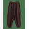 LINDEX Joggers With Brushed Inside - DARK BROWN - 92 – kuva 1