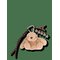 MANGO Bunny Charm Keychain - LT PASTEL BROWN - One Size – kuva 1