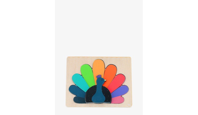 VILAC Puzzle 12 Pcs - Peacock By Andy Westface - RAINBOW - One Size – kuva 1/2