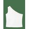 MANGO Asymmetric Eyelets Top - NATURAL WHITE - 140 – kuva 1
