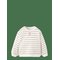MANGO Striped Cotton-Blend Sweatshirt - NATURAL WHITE - 74 – kuva 1
