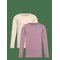 MINYMO Basic 35 -T-Shirt Ls (2-Pack) - ELDERBERRY - 122 – kuva 1