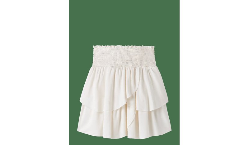 LMTD Nlfsandyy Solid Short Skirt - WHITE ALYSSUM - 146 – kuva 1/2