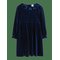 LINDEX Långärmad Klänning I Sammet - NAVY - 122 – kuva 1