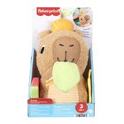 FISHER-PRICE Snuggly Snacky Capybara Plush Baby Sensory Toy With Teether & Rattle For Newborns - MULTI COLOR - One Size