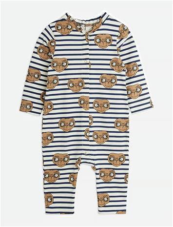 MINI RODINI E.t Stripe Aop Jumpsuit - MULTI - 80/86 – kuva 1/2