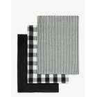 ENGHOLM TEXTILES Viskestykke Recycle - BLACK - 50X70 cm