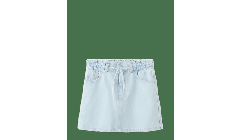 MANGO Knot Denim Skirt - OPEN BLUE - 146 – kuva 1/2